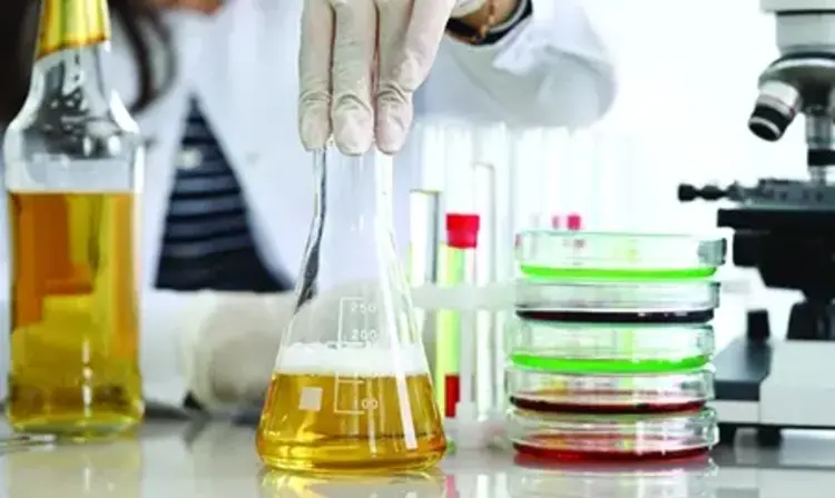 Beer in a Glass Beaker